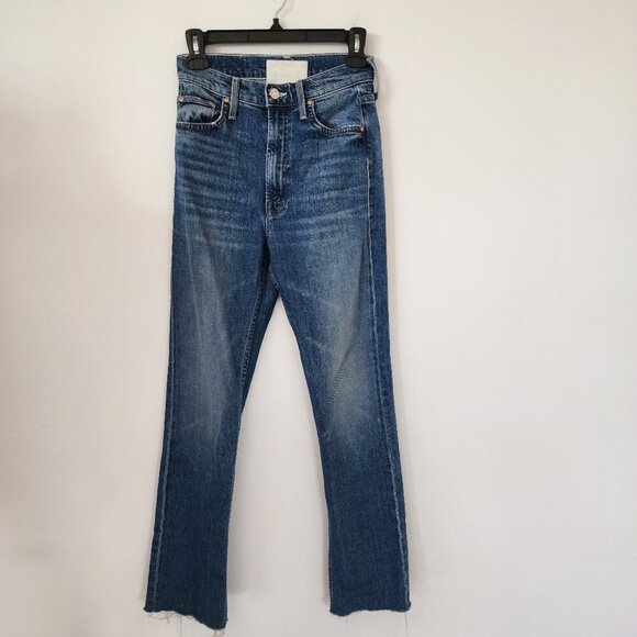 Mother Superior High Waisted Rider Skimp, Straight Leg Raw Hem - Picture 1 of 8